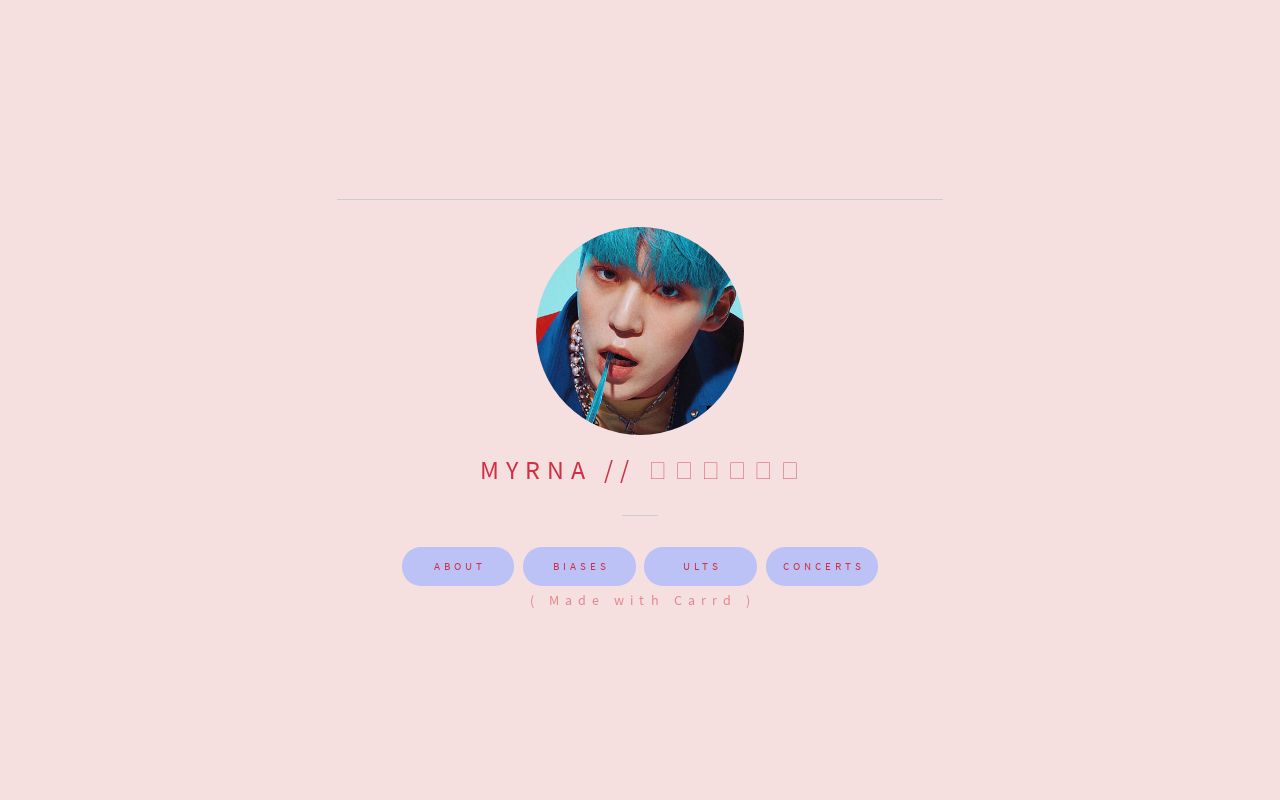 Carrd profile picture for @radish